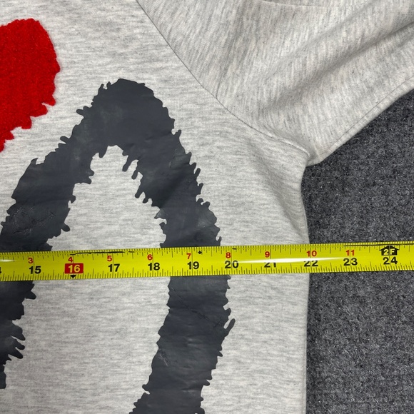 The Weeknd x H&M XO Crewneck Sweatshirt Gray Mens Size Medium 0961 - Picture 5 of 8